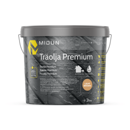 Träolja Premium Ljusbrun Midun