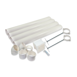 Ventilation Sats 110mm, 4x1m med monteringssats Separett