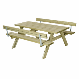 Bänkset med 2 Ryggstöd 177 cm PLUS