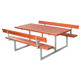 Bänkset Basic med 2 Ryggstöd 177 cm PLUS