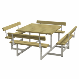 Bänkset Picnic med 4 Ryggstöd 224 cm PLUS