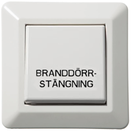 Branddörrstängning Infälld Växelkontakt RS Fjällvit ELKO