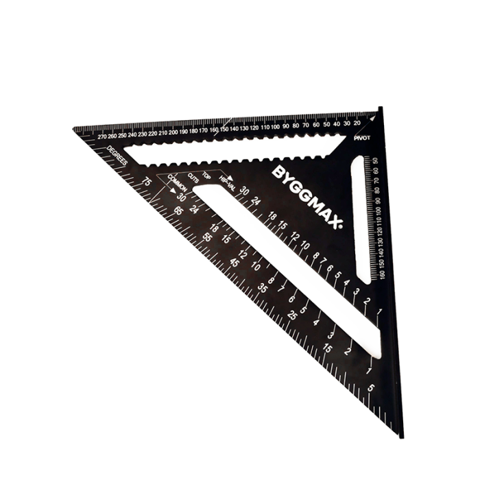Snabbvinkel "Rafter Square" Aluminium 300mm