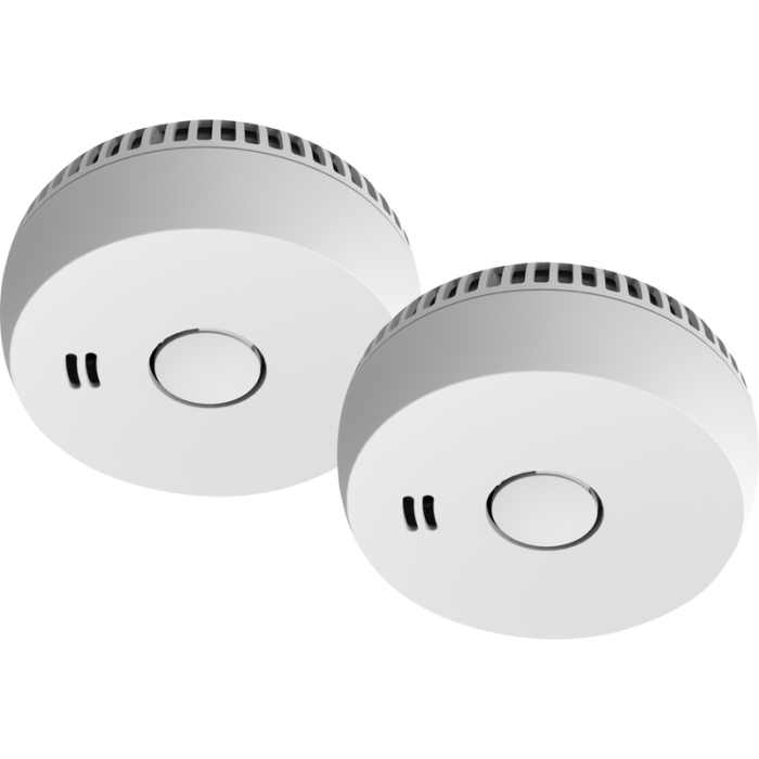 Brandvarnare Optisk 9V 2-pack inklusive batteri Gelia