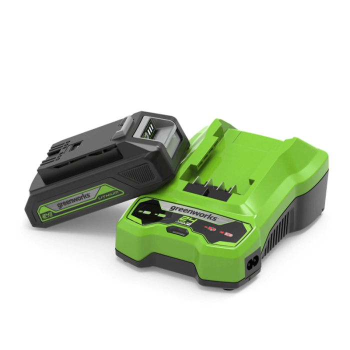 Batteriset Starterkit 24V 4Ah med laddare Greenworks
