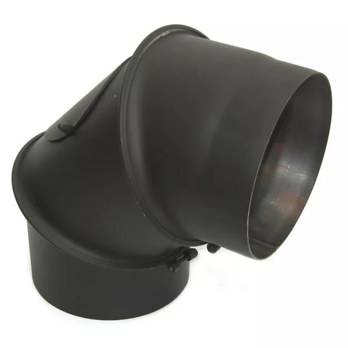 Vinkelrör Justerbar armbåge 150 mm Svart Darco