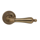 Ytterdörrhandtag B153 Rak Konisk Antik Mässingsfinish Beslagsboden