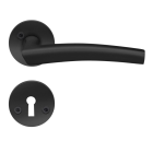 Innerdörrhandtag B290 Välvd Rund Matt Svart Beslagsboden