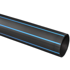 Tryckrör för Vattensystem HD PE 100 SDR11 PN16 Typ 1 Svart med blå ränder Kaczmarek