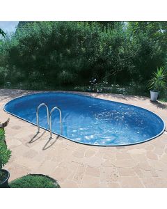 STÅLVÄGGSPOOL PREMIUM OVAL PLANET POOL