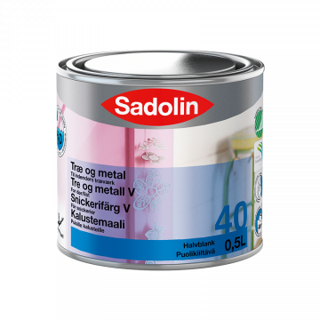 Snickerifärg Halvblank Vit Sadolin