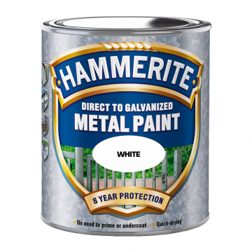 Metallfärg Direct to Galvanized Vit Hammerite
