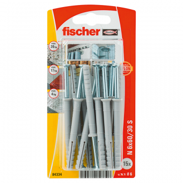 Spikplugg N Fischer 6X60 mm