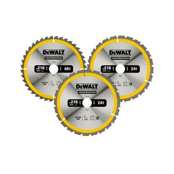 CIRKELSÅGSBLAD 216MM 3-pack DEWALT