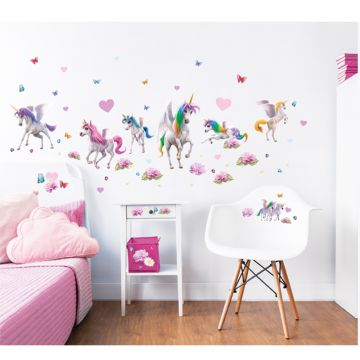 Väggdekor Magical Unicorns Walltastic