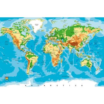 Tapet World Map Dimex