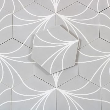 Marockanskt Kakel Heksagon Zagora Grey Nordic kakel
