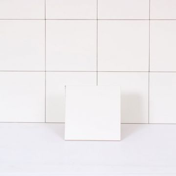 PROVBIT KAKEL VIT BLANK 20X20 NORDIC KAKEL