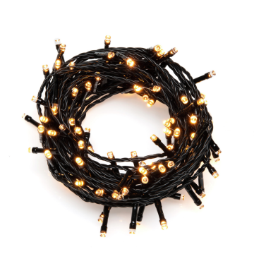 Ljusslinga Ute LED amber gnistrande svart kabel Gnosjö Konstsmide