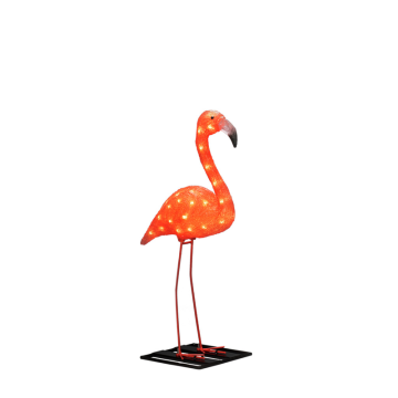 Ljusdekoration Ute Flamingo akryl 70cm LED Gnosjö Konstsmide