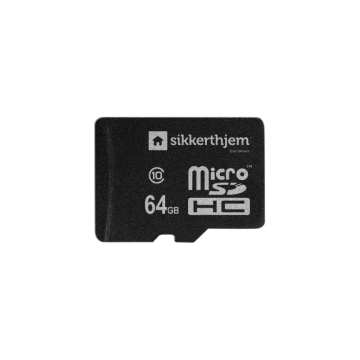 Minneskort 64 GB microSD™ klass 10 SikkertHjem