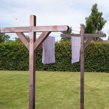 Torkställning med 20 meter lina HORTUS