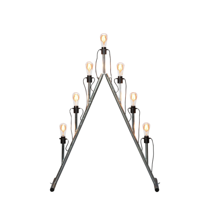 Ljusdekoration Ute Metall Svart LED Utbytbar med Dimmer Gnosjö