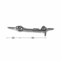Hasp med spärr Habo Trygg 23020-1