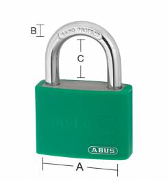 Hänglås Abus T65Al/40 Ecolution Habo