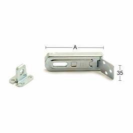 Ledhasp Abus 100 100mm Dg Habo
