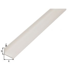 VINKELPROFIL PVC VIT 40X10X2/1M