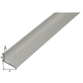 VINKELPROFIL ALUMINIUM SILVER 40X10X2/1M