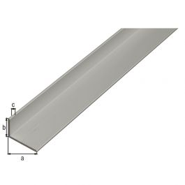 VINKELPROFIL ALUMINIUM SILVER 20X10X1,5/2M