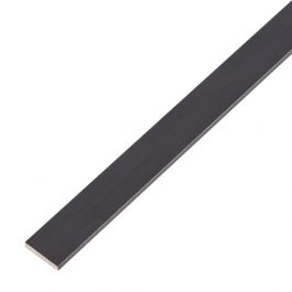 PLATTJÄRN ALUMINIUM SVART 15X2/2M
