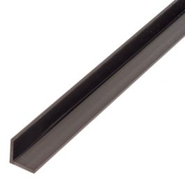VINKELPROFIL PVC SVART 25X25X1,8/1M