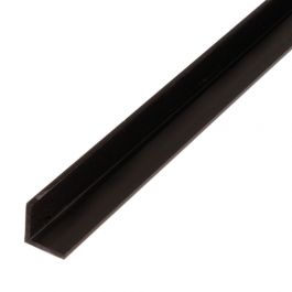 VINKELPROFIL PVC SVART 15X15X1,2/2M