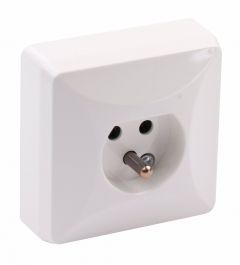Lamputtag, utanpåliggande, 2-pol, jordat