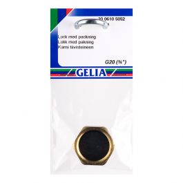 Lock av metall, inv gänga med packning