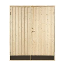 Dubbeldörr 15,3x20 Rak Vibostugan