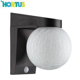 Solcellslampa med sensor och glaskupol HORTUS