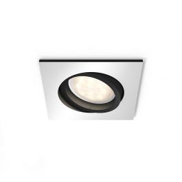 Takspotlight Hue Milliskin Kvadrat Alu Philips
