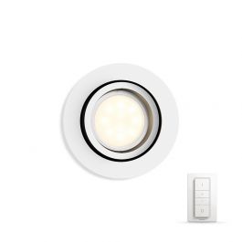 Takspotlight Hue Milliskin Rund m.fjärr Vit Philips