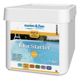 Snabbklor granulat Klor starter Swim & Fun