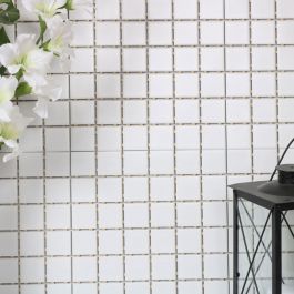 PROVBIT MOSAIK WHITE MATT NORDIC KAKEL