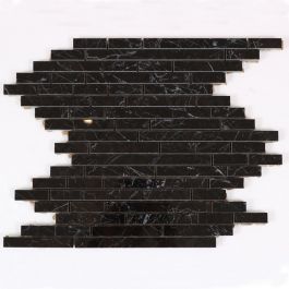 PROVBIT STAVMOSAIK CARRARA BLACK NORDIC KAKEL