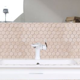 Mosaik Hexagon Carrara Beige Gani