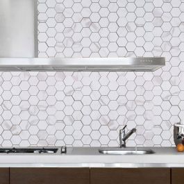 Mosaik Hexagon Statuario Calacatta Gani