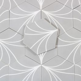 Marockanskt Kakel Heksagon Zagora Grey Nordic kakel
