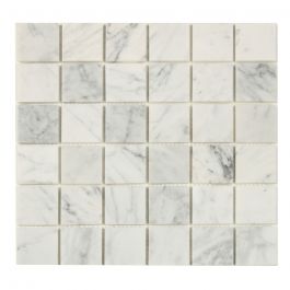 Mosaik White Marble Grey Nordic kakel
