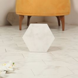PROVBIT KLINKER HEXAGON CARRARA WHITE NORDIC KAKEL
